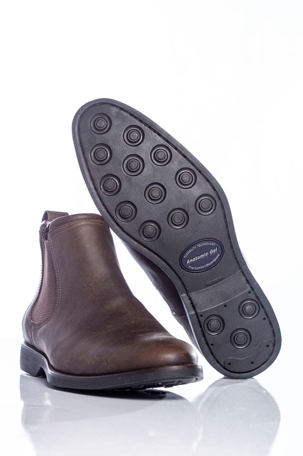 BOTINA MASCULINA ANATOMICGEL - 5011 - MUSTANG BROWN/ COST CAFÉ