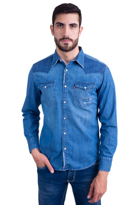 Levis Masculina Blusa Jeans Levis CAMISA MASCULINA MANGA CURTA