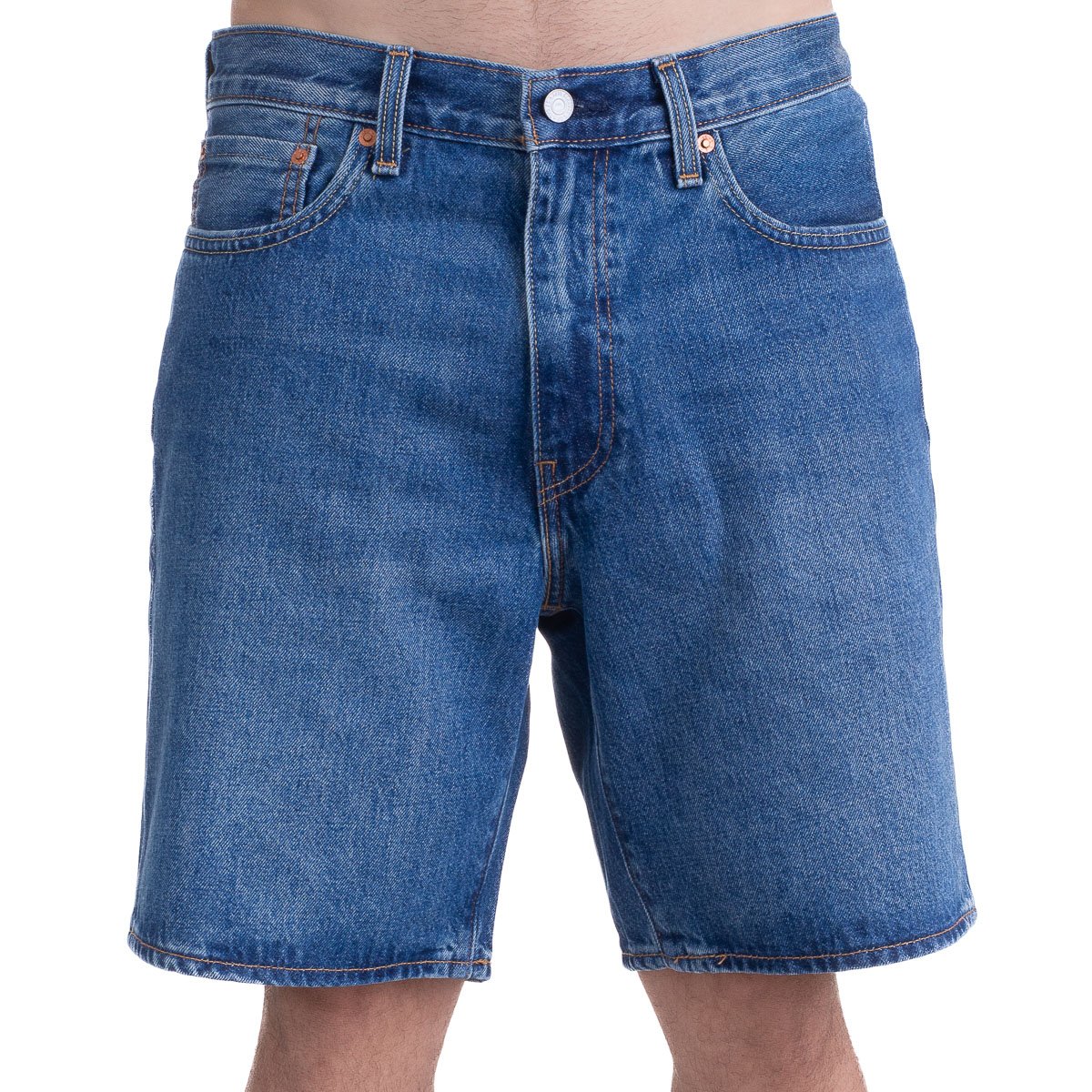 BERMUDA JEANS LEVIS 468 - STAY LOOSE - A84610003 - LAVAGEM ESCURA