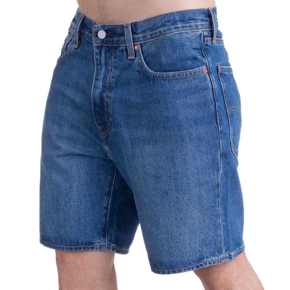 BERMUDA JEANS LEVIS 468 - STAY LOOSE - A84610003 - LAVAGEM ESCURA