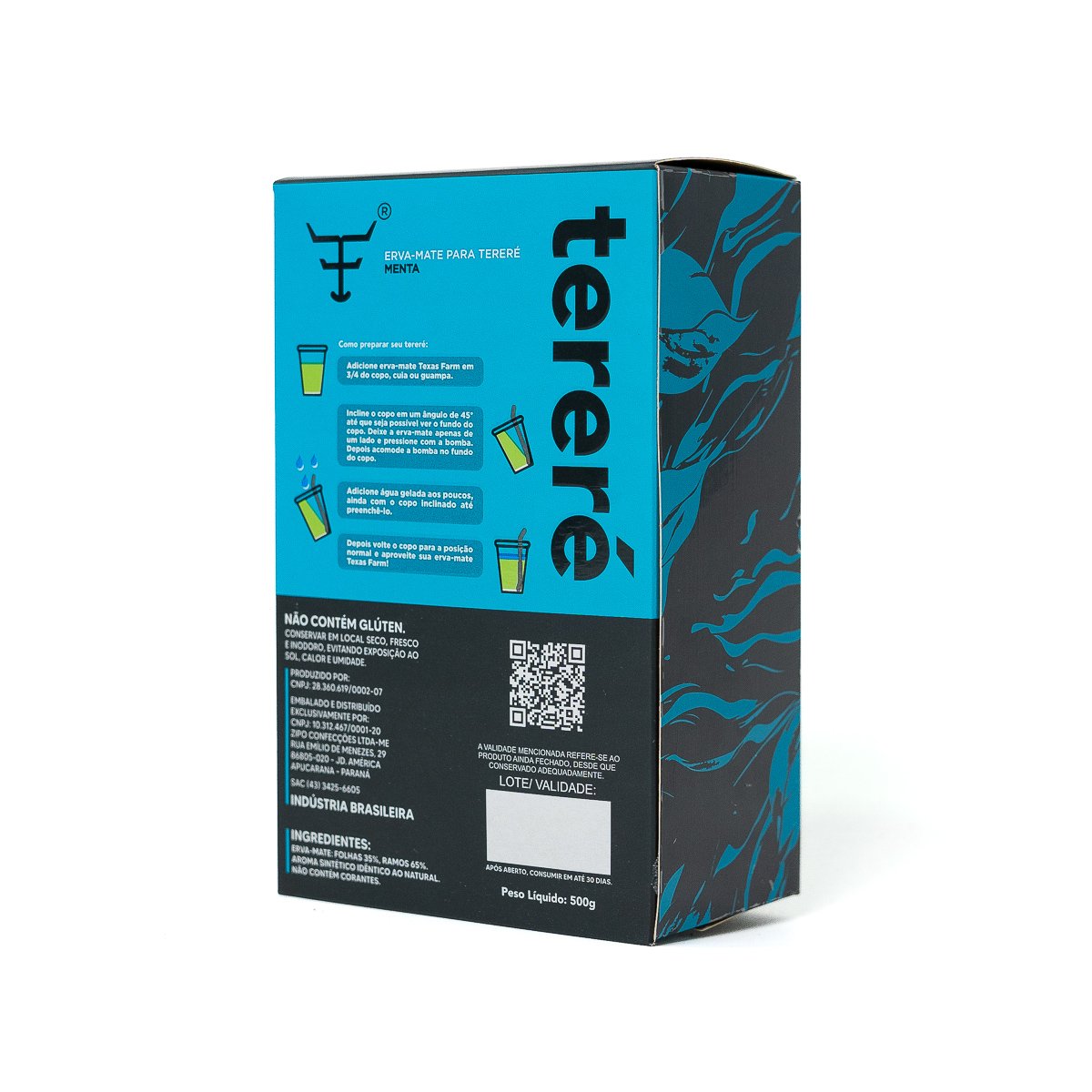ERVA MATE TERERE TEXAS FARM - TE002 - 500G - MENTA ÚNICO