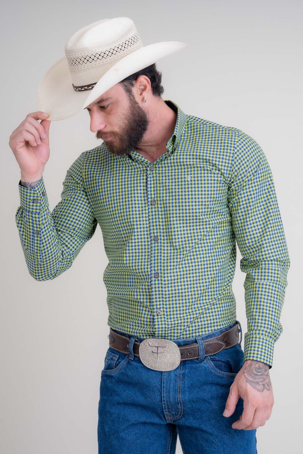 CAMISA MASCULINA MANGA LONGA - SELECT - CAL521 - XADREZ