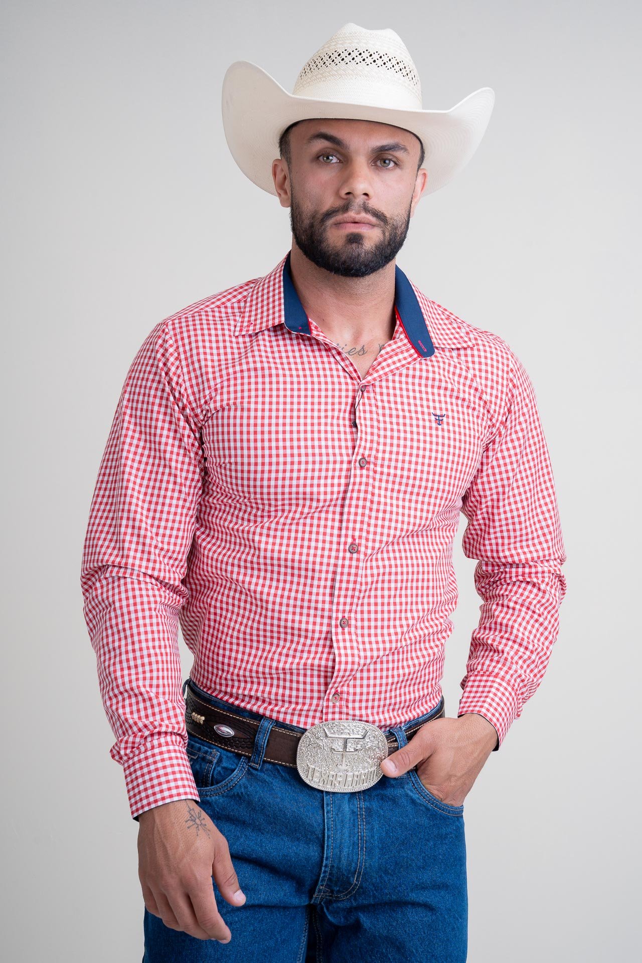 CAMISA MASCULINA MANGA LONGA - SELECT - CAL521 - XADREZ
