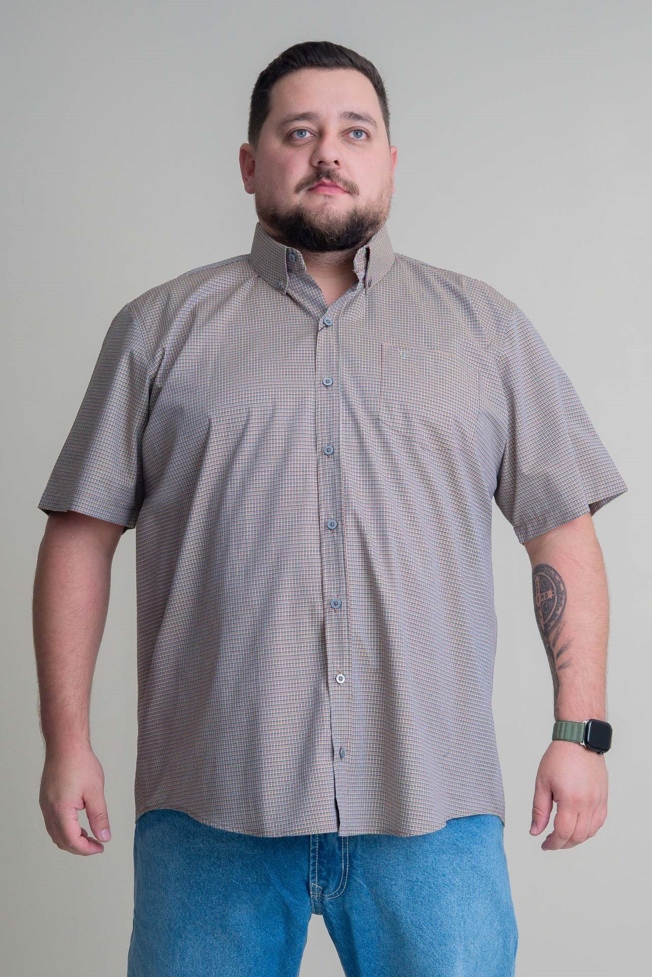CAMISA MASCULINA MANGA CURTA TEXAS FARM - CAC778 - DO G3 AO G4