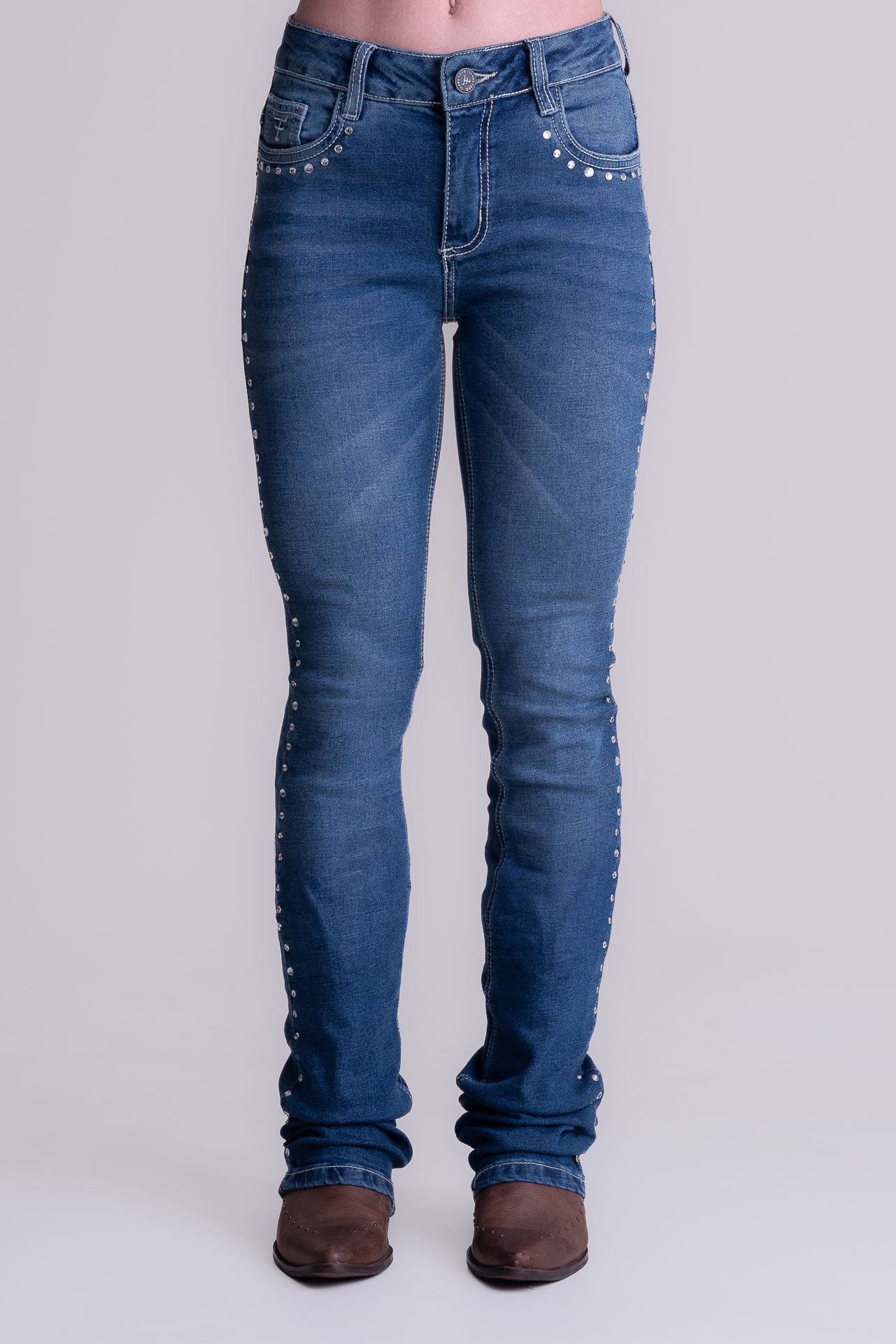 CALCA JEANS FEMININA TEXAS FARM - SPARK - PDF050 - JEANS