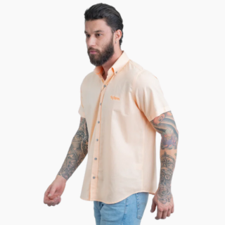 camisa masculina manga curta texas farm cac621 verde musgo 1