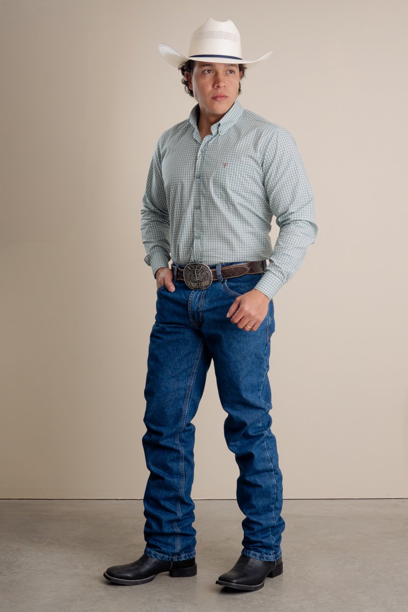 CALÇA JEANS MASCULINA TEXAS FARM STYLE FOUR HARD 100 PDM004