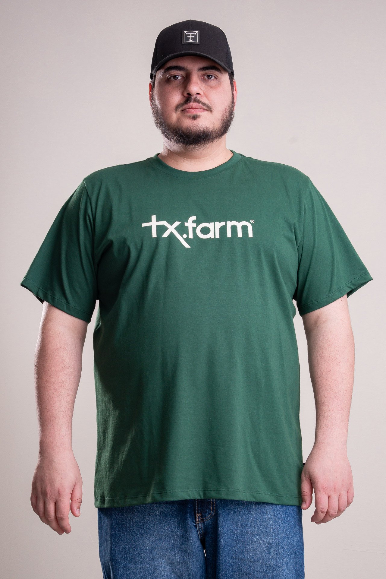 CAMISETA MASCULINA TEXAS FARM - CM542 - DO XG AO G2 - BRANCO