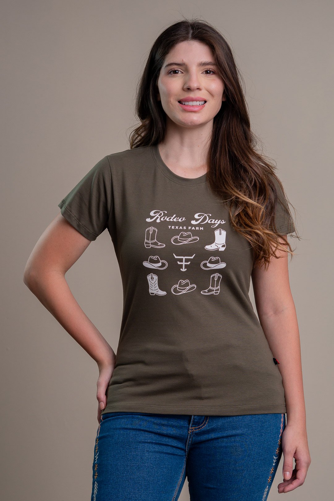 CAMISETA FEMININA TEXAS FARM - CF364 - ROXO MIRTILO