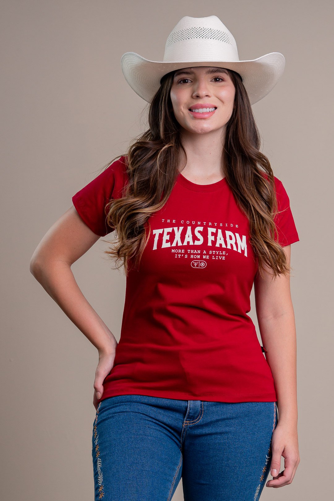 CAMISETA FEMININA TEXAS FARM - CF364 - ROXO MIRTILO