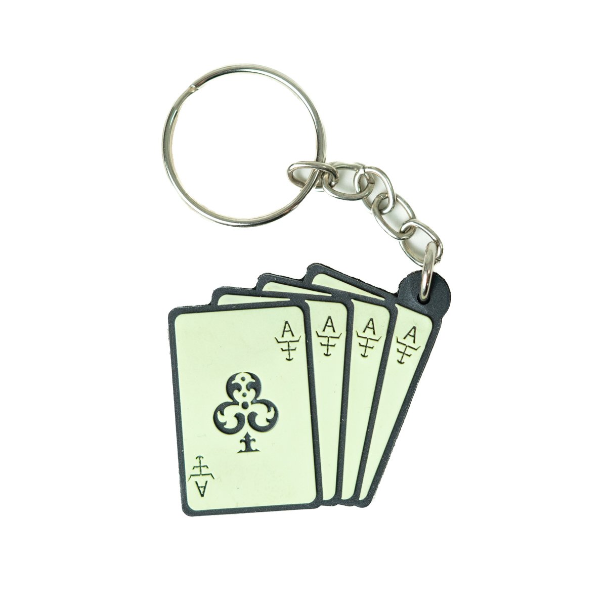 CHAVEIRO DE SILICONE TEXAS FARM - JOGO DE CARTAS - CHR002 ÚNICO