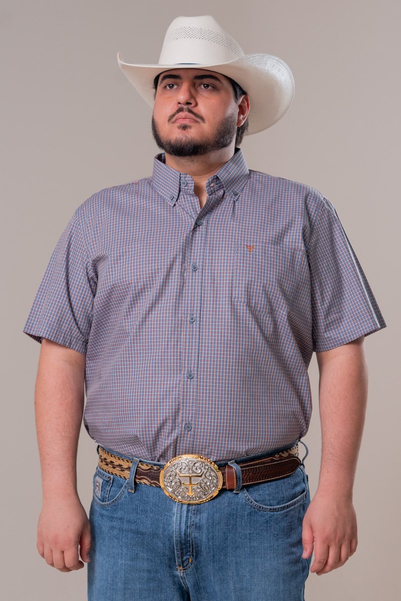 CAMISA MASCULINA MANGA CURTA TEXAS FARM - CAC778 - DO G3 AO G4