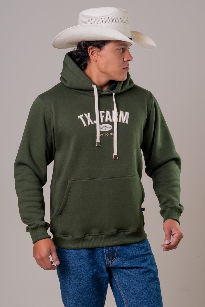 MOLETOM TEXAS FARM - ALLIANCE - MT137 - MARROM CAPPUCCINO