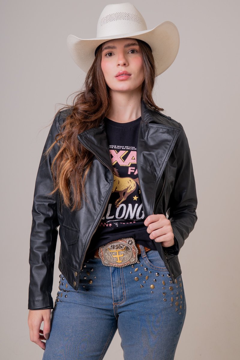 JAQUETA FEMININA TEXAS FARM - SADDLE - IN006 - BEGE